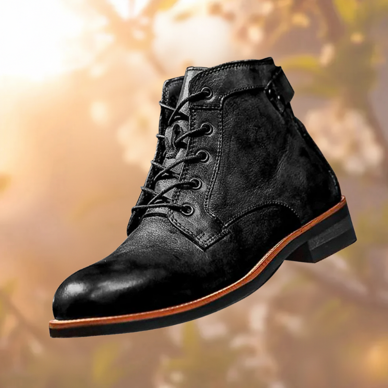 Mark | Classic retro leather boots for men