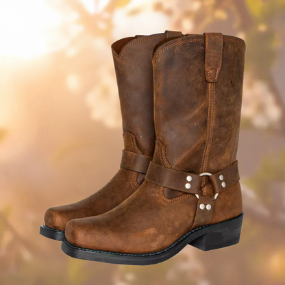 Elias | Retro Mid-calf Leather Boots