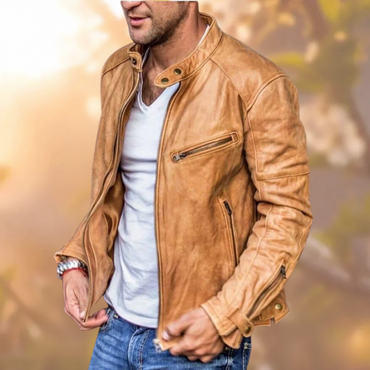 Männliche Lederjacke für Männer