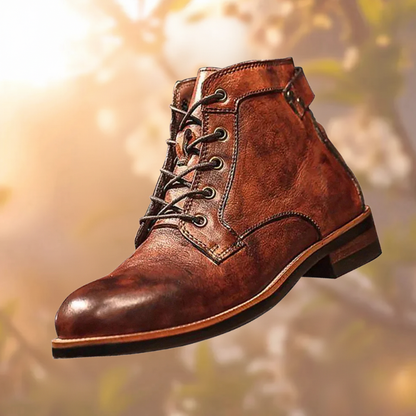 Mark | Classic retro leather boots for men